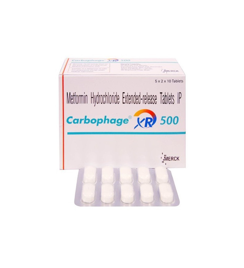 CarbophageXR500 메트포민 염산염 500mg 200정 x 1박스 MERCK
