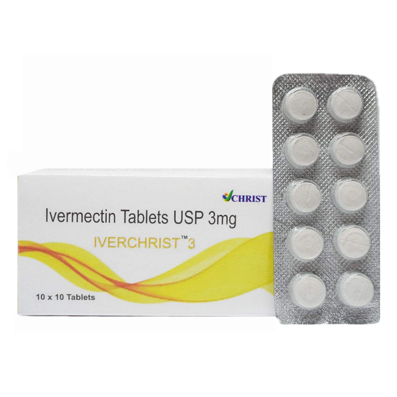 [WHO 인증 성분 이버멕틴]  IVERCHRIST 3mg ,  6mg ,   12mg 100정