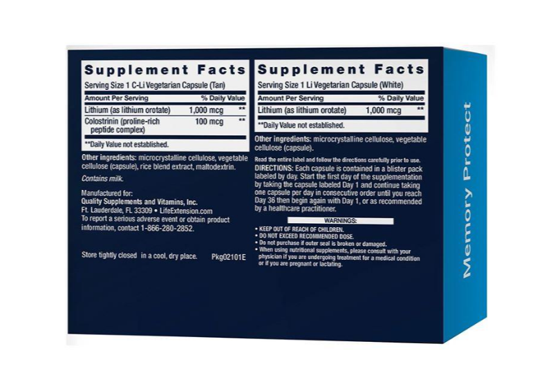 [라이프익스텐션] 메모리 프로텍트 Memory Protect 36정 (36일분)