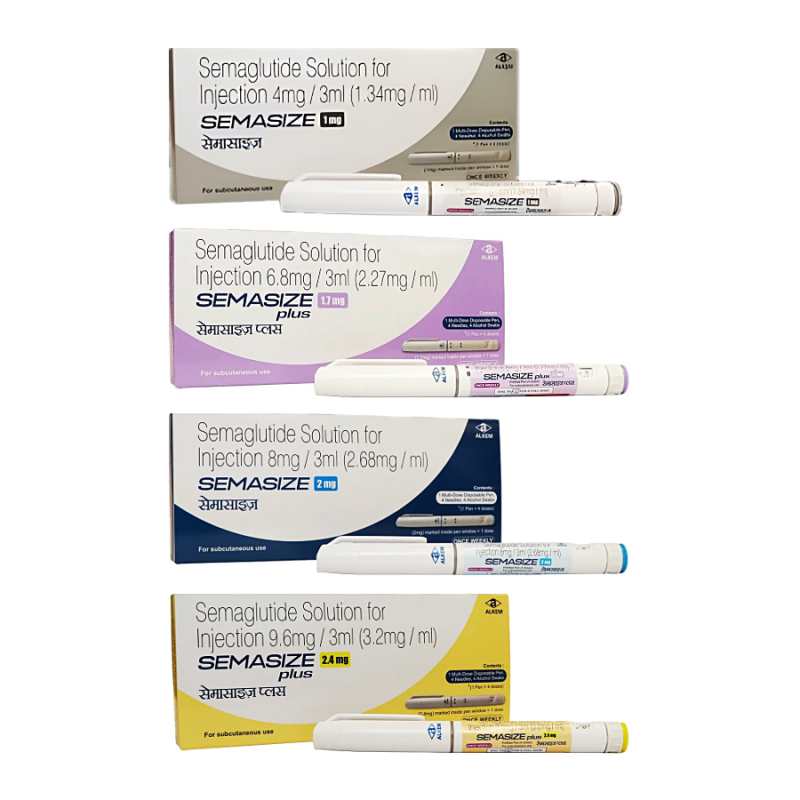 위고비 제네릭 Semasize plus 0.5mg, 1mg, 1.7mg, 2mg, 2.4mg 1개 (4주분)